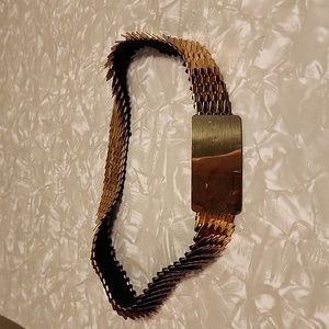 Vintage metal gold belt